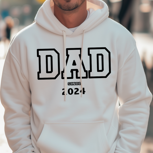 College DAD Hoodie mit individualisierbarer Jahreszahl