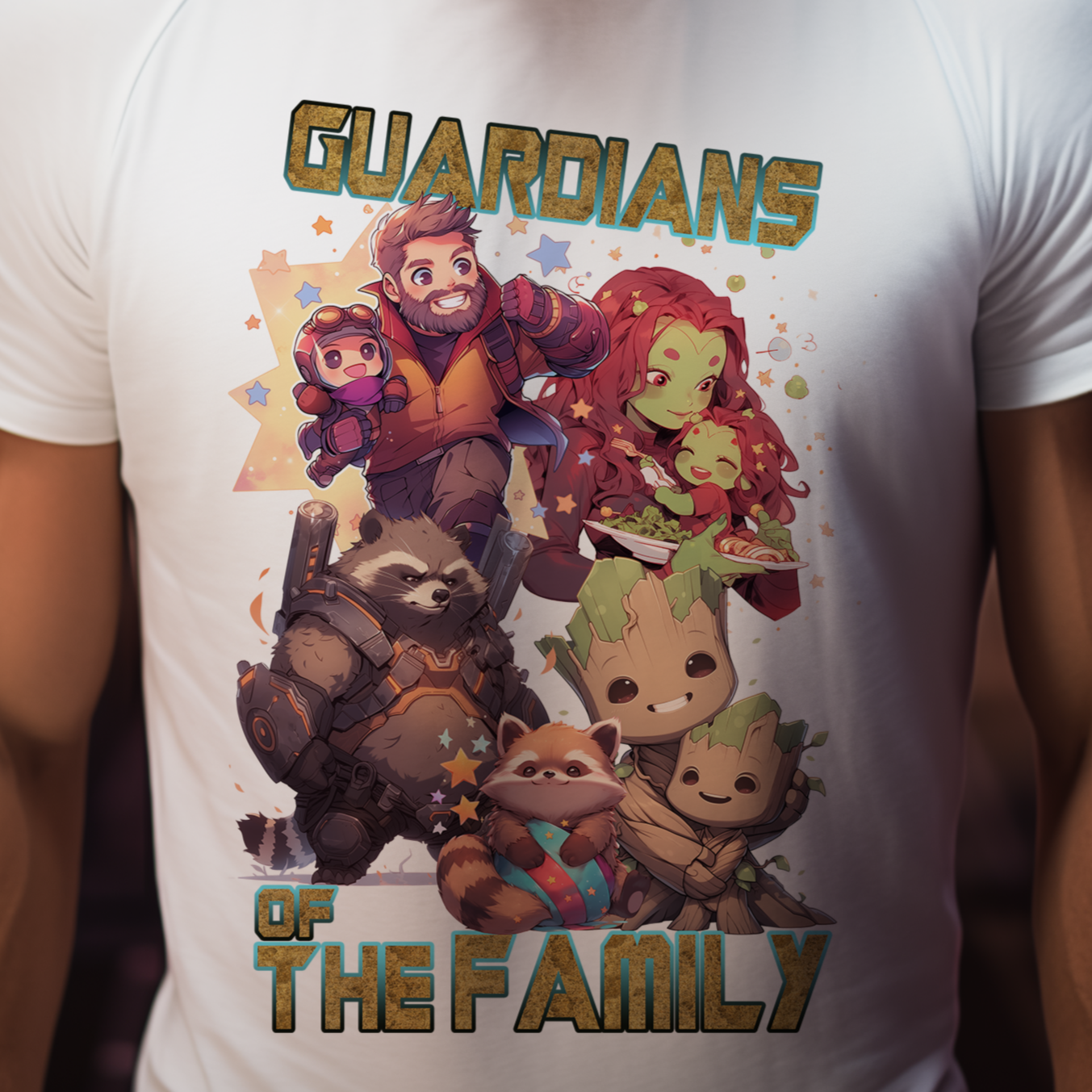 Guardians of the Family - Das Superhelden Papa T-Shirt